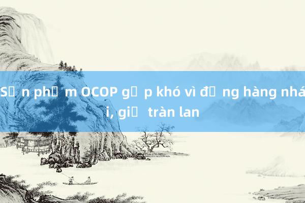 Sản phẩm OCOP gặp khó vì đụng hàng nhái, giả tràn lan