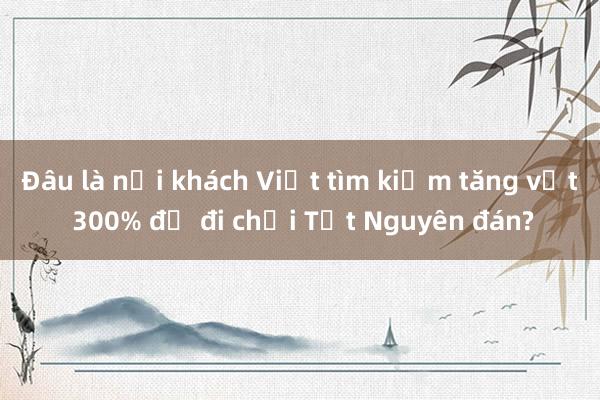 Đâu là nơi khách Việt tìm kiếm tăng vọt 300% để đi chơi Tết Nguyên đán?